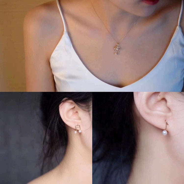 (S014)  S925 sterling silver music set setting