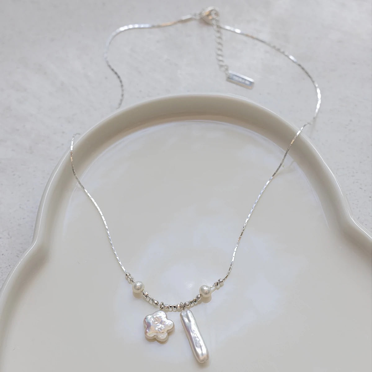 Star and silver bar pendant