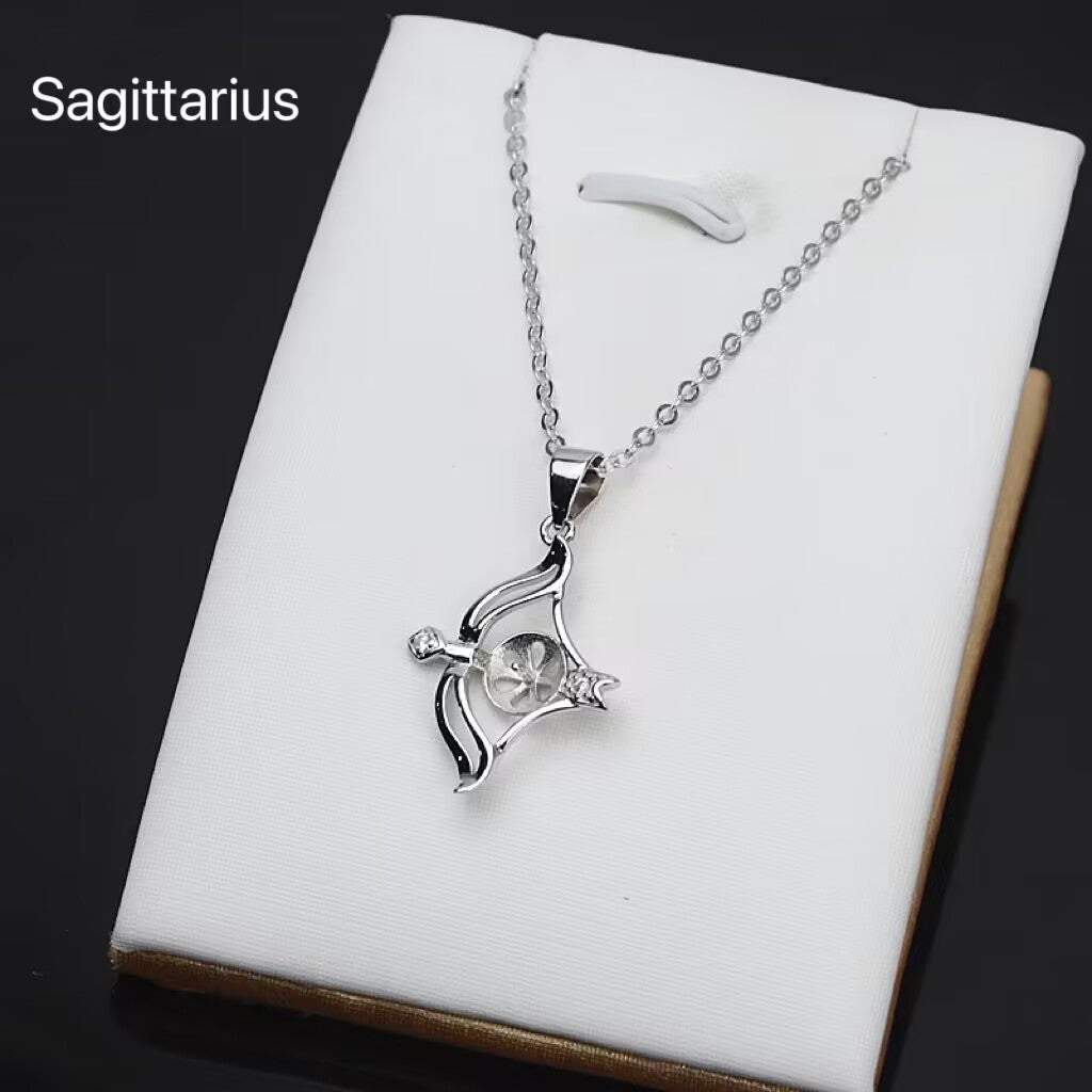 (P017) S925 sterling silver Zodiac pendant