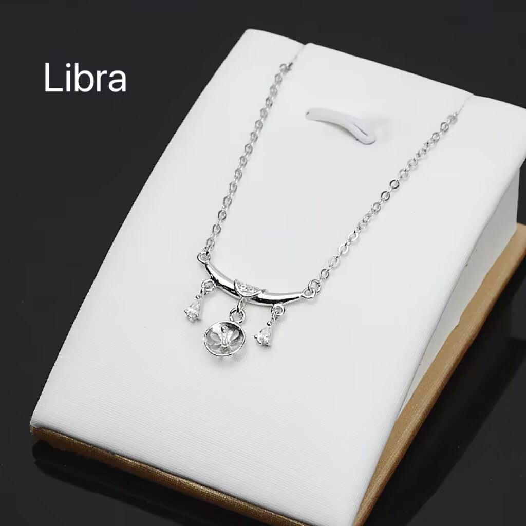 (P017) S925 sterling silver Zodiac pendant