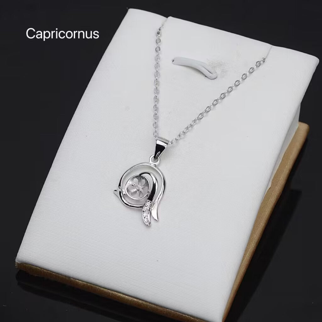 (P017) S925 sterling silver Zodiac pendant