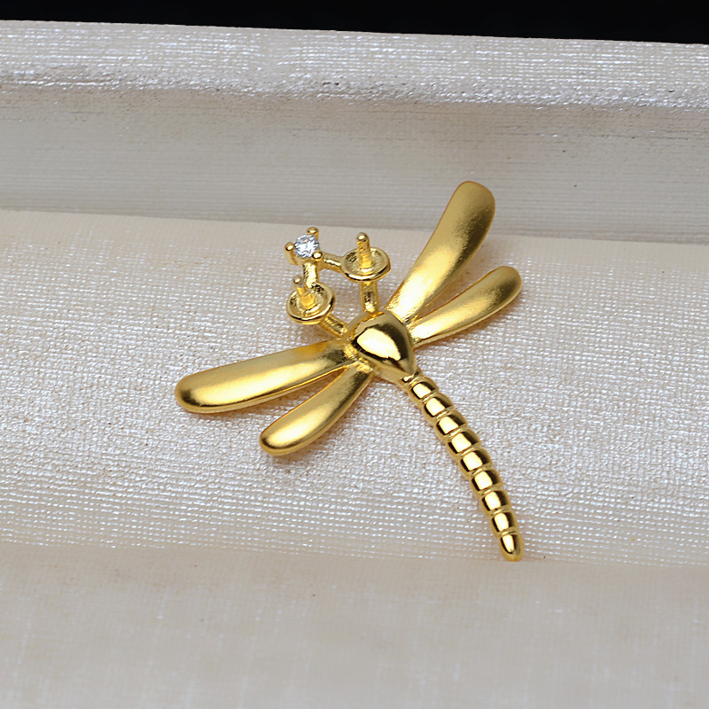 S925 sterling silver Dragonfly pendant setting(P29)