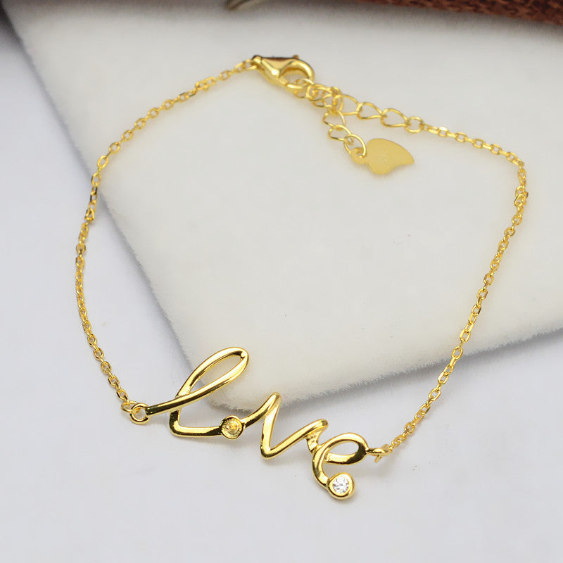 S925 sterling silver bracelet set setting (B22)