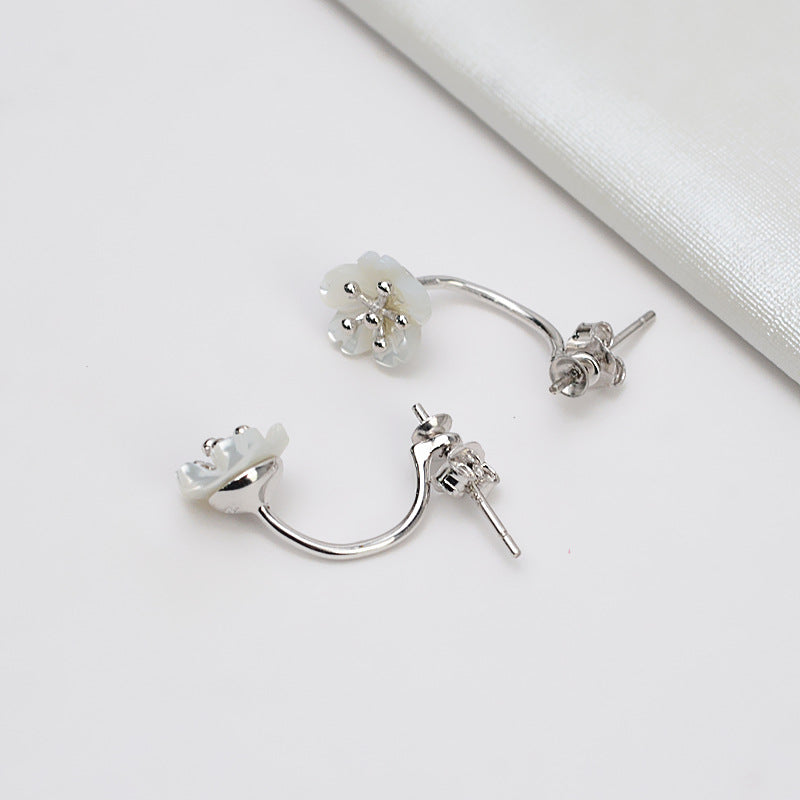 S925 sterling silver earring setting (E22)