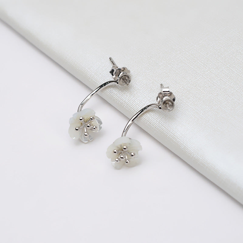 S925 sterling silver earring setting (E22)