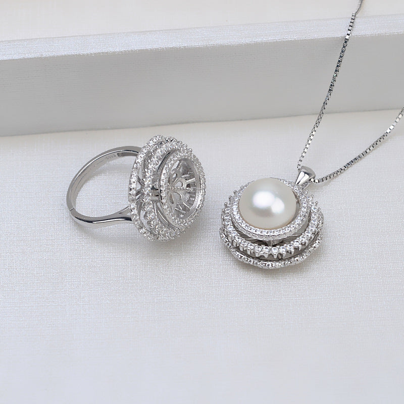 (S036)  S925 sterling silver set setting