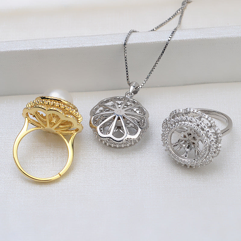 (S036)  S925 sterling silver set setting