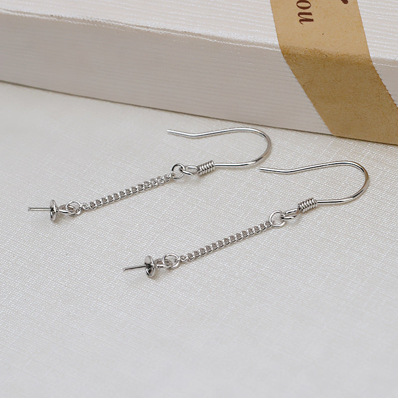 S925 sterling silver earring setting (E23)