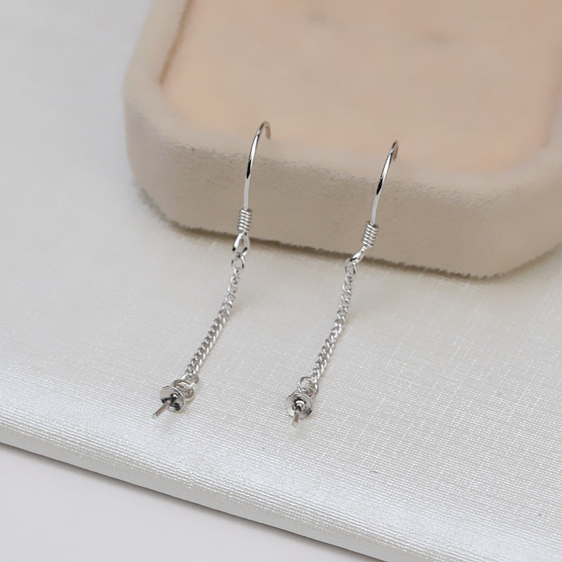 S925 sterling silver earring setting (E23)