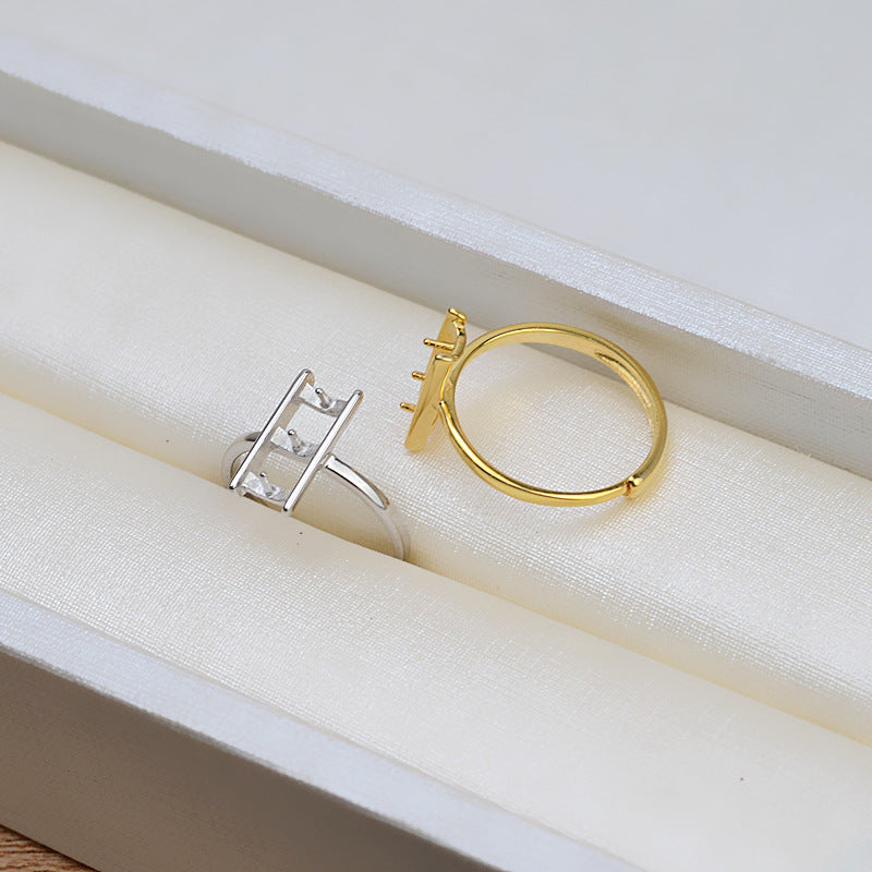 (S032)  S925 sterling silver set setting