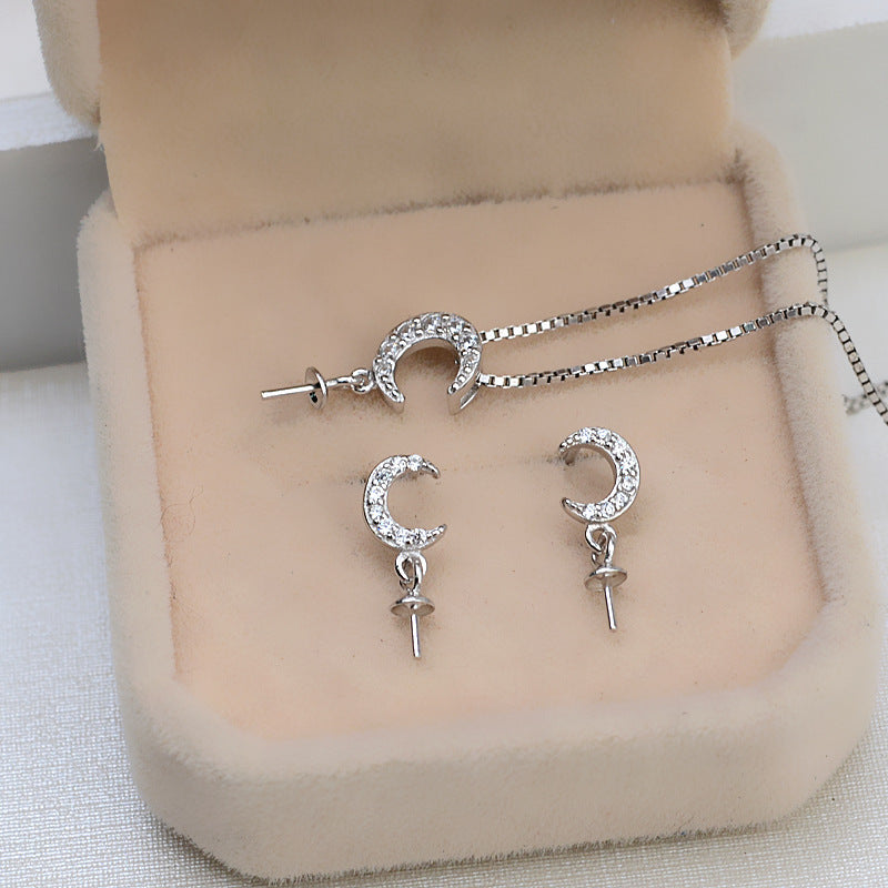 S925 sterling silver set setting (S30-1)