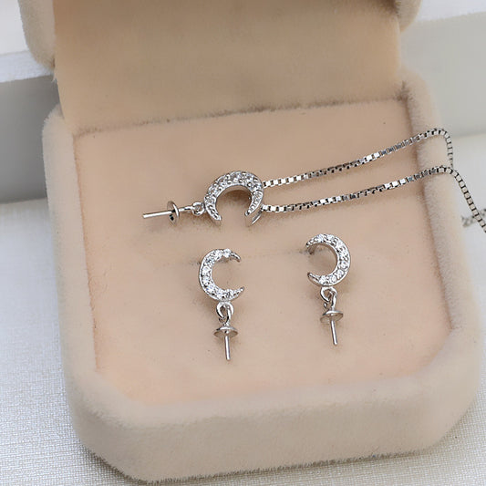 S925 sterling silver set setting (S30-1)