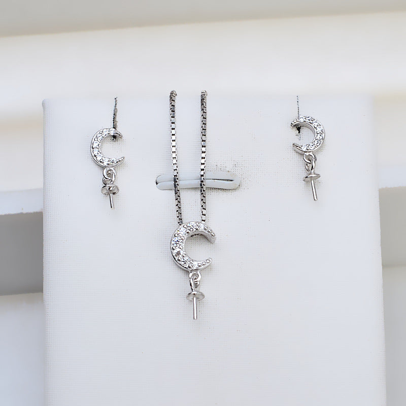 S925 sterling silver set setting (S30-1)