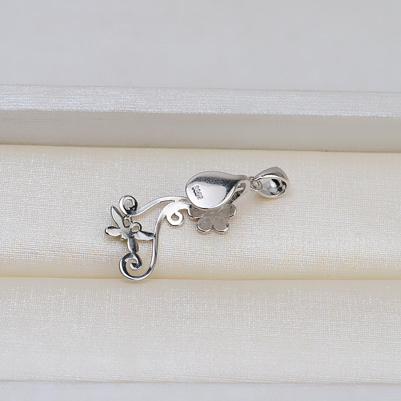 S925 sterling silver pendant baroque setting for legendary pearls (B41)
