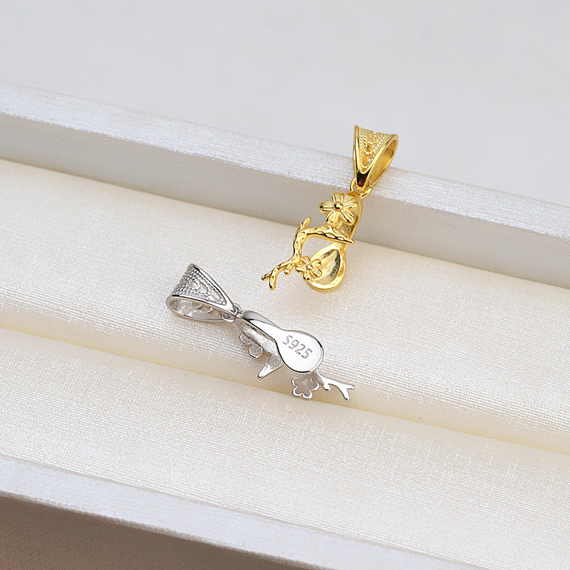 S925 sterling silver pendant baroque setting for legendary pearls (B29)