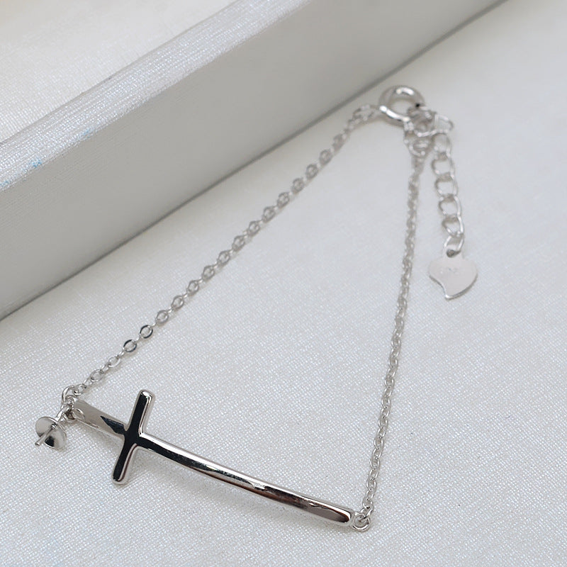 (SB006) S925 sterling silver bracelet set setting