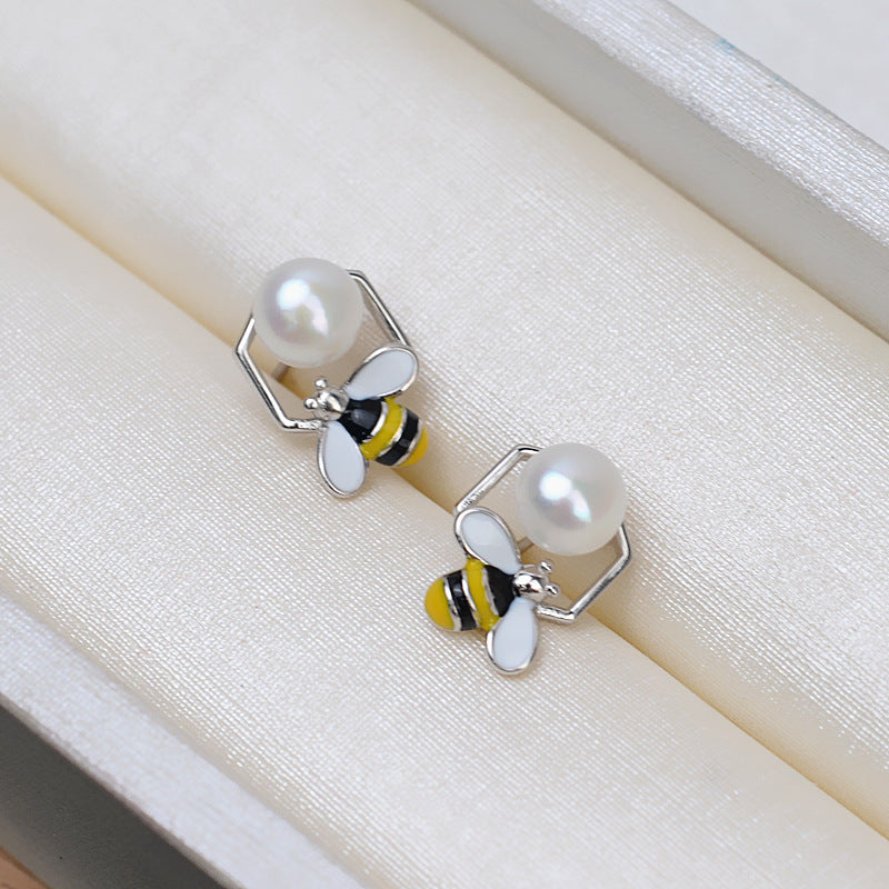 S925 sterling silver earring setting (E21)