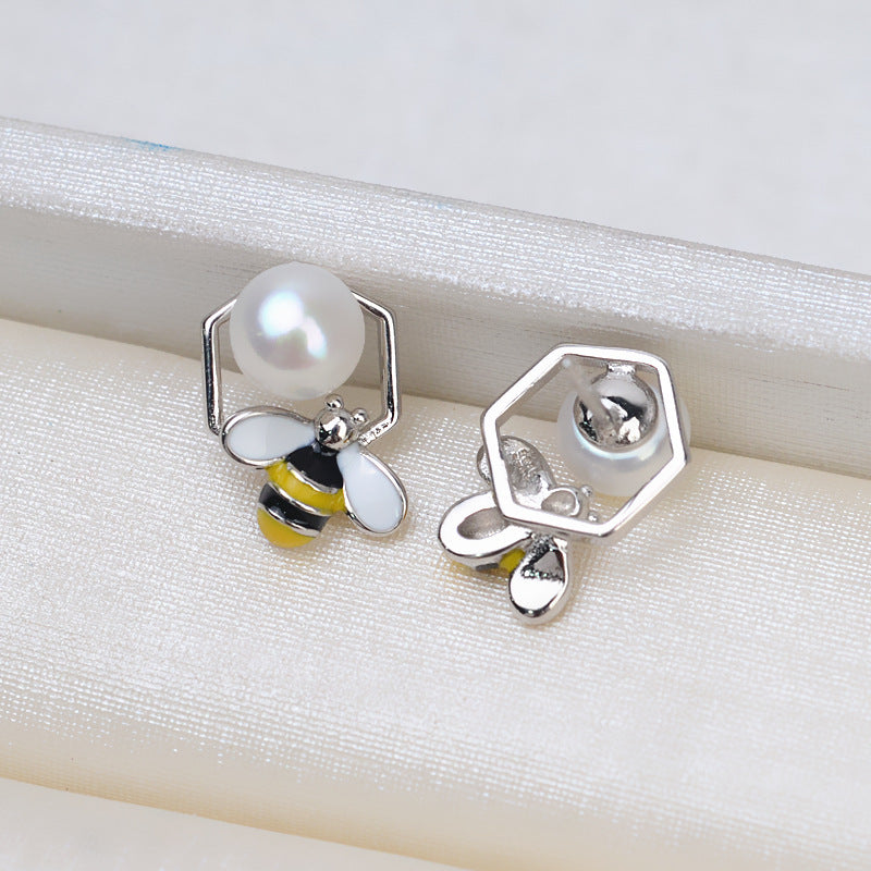 S925 sterling silver earring setting (E21)