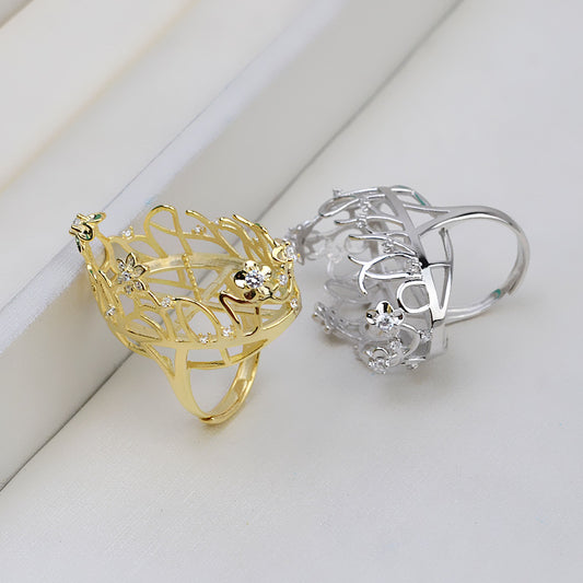 (RS031)S925 sterling silver ring setting