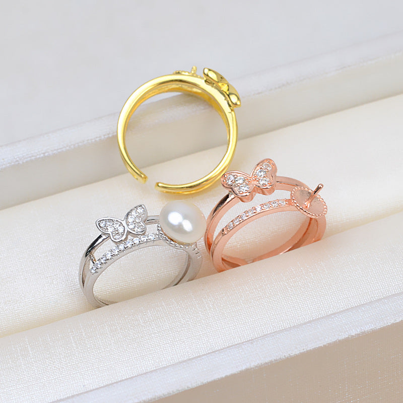 (RS023)S925 sterling silver ring setting