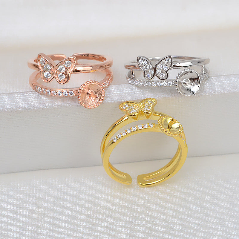 (RS023)S925 sterling silver ring setting