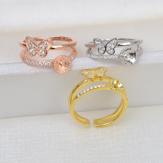 (RS023)S925 sterling silver ring setting