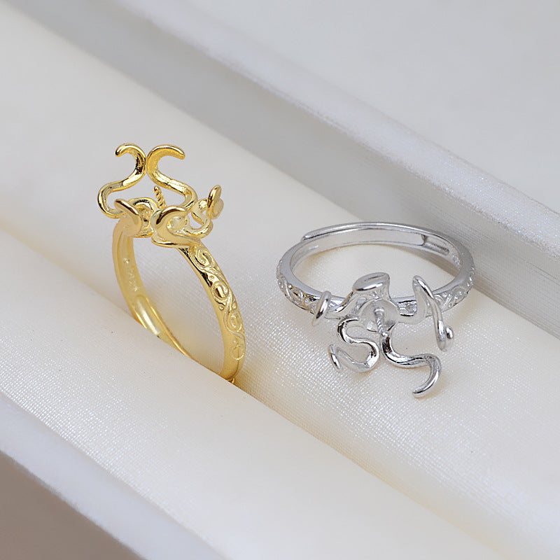 S925 sterling silver ring setting  (B1)