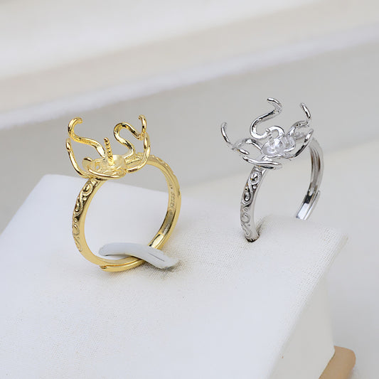 S925 sterling silver ring setting  (B1)