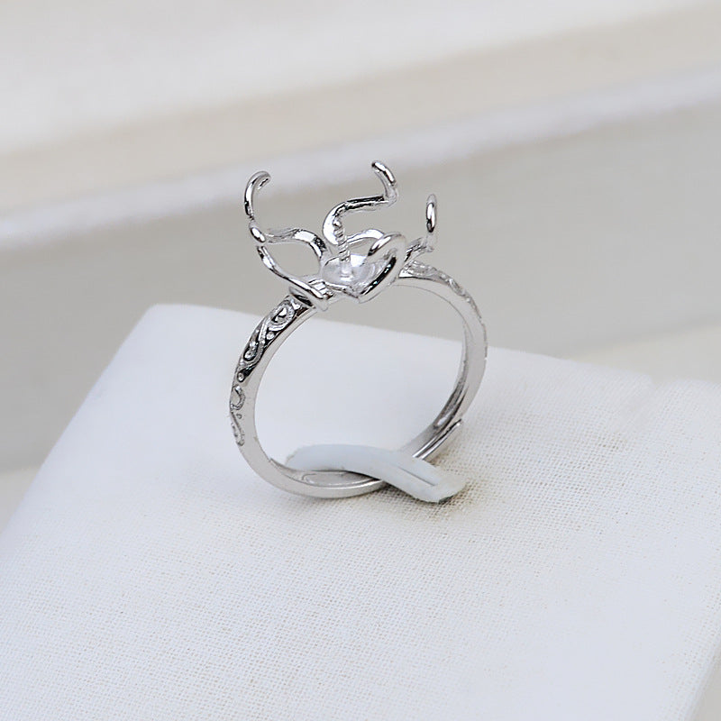 S925 sterling silver ring setting  (B1)