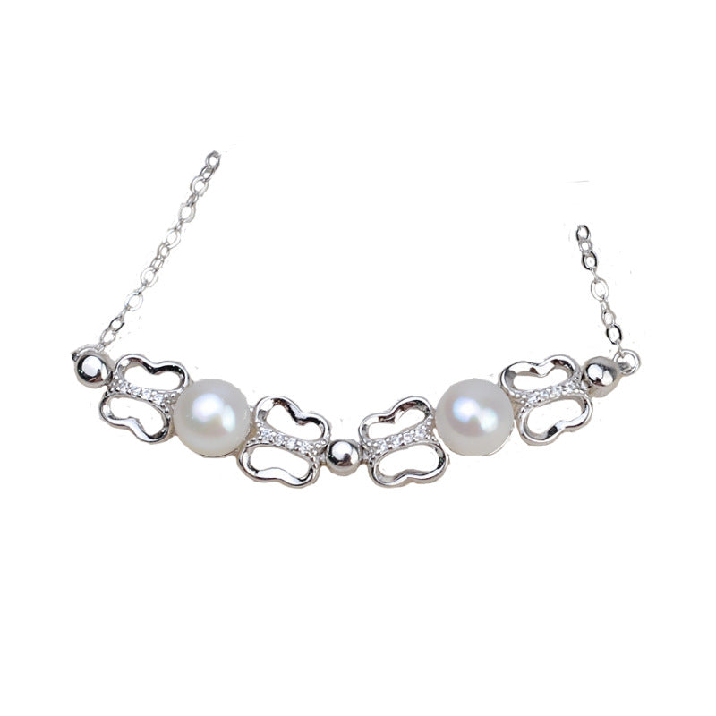 (SB002) S925 sterling silver bracelet set setting