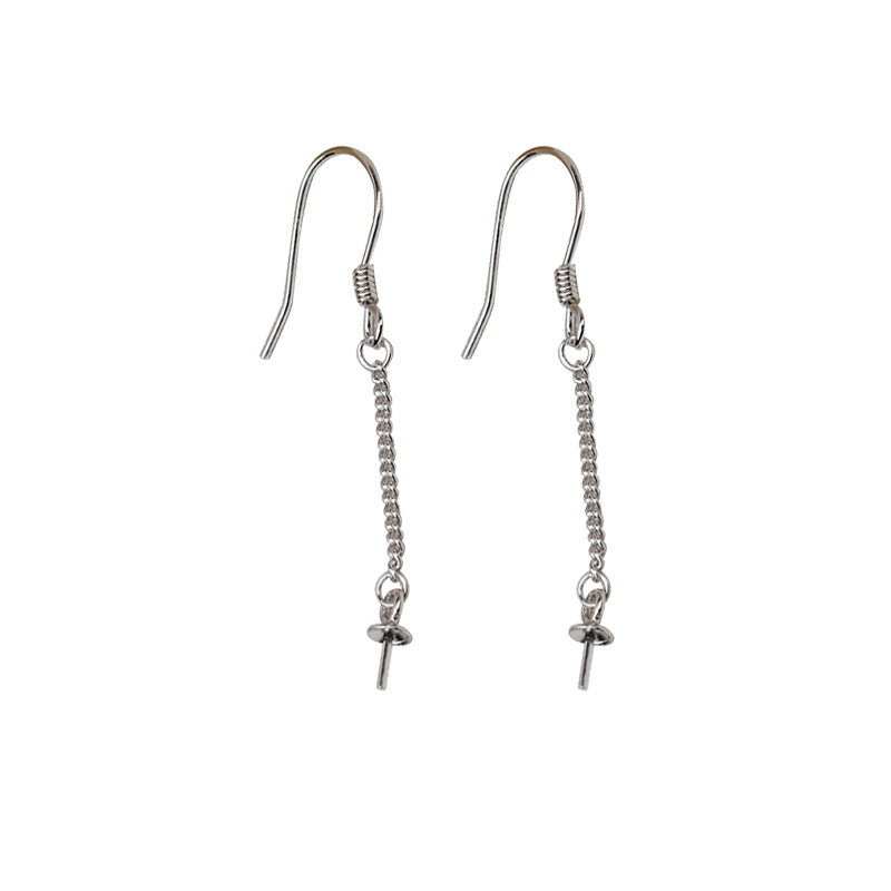 S925 sterling silver earring setting (E23)