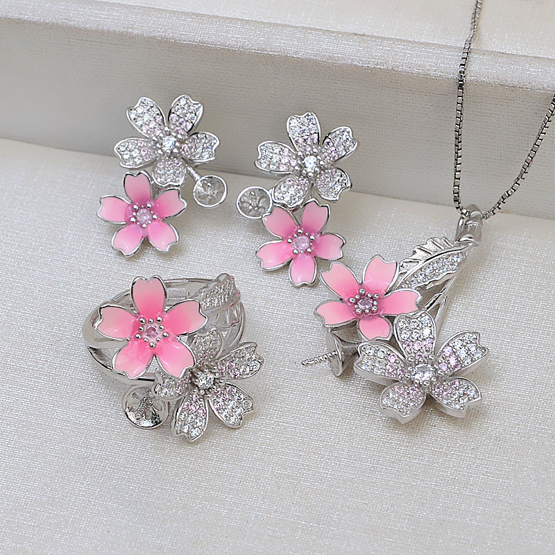 (S022)  S925 sterling silver set setting