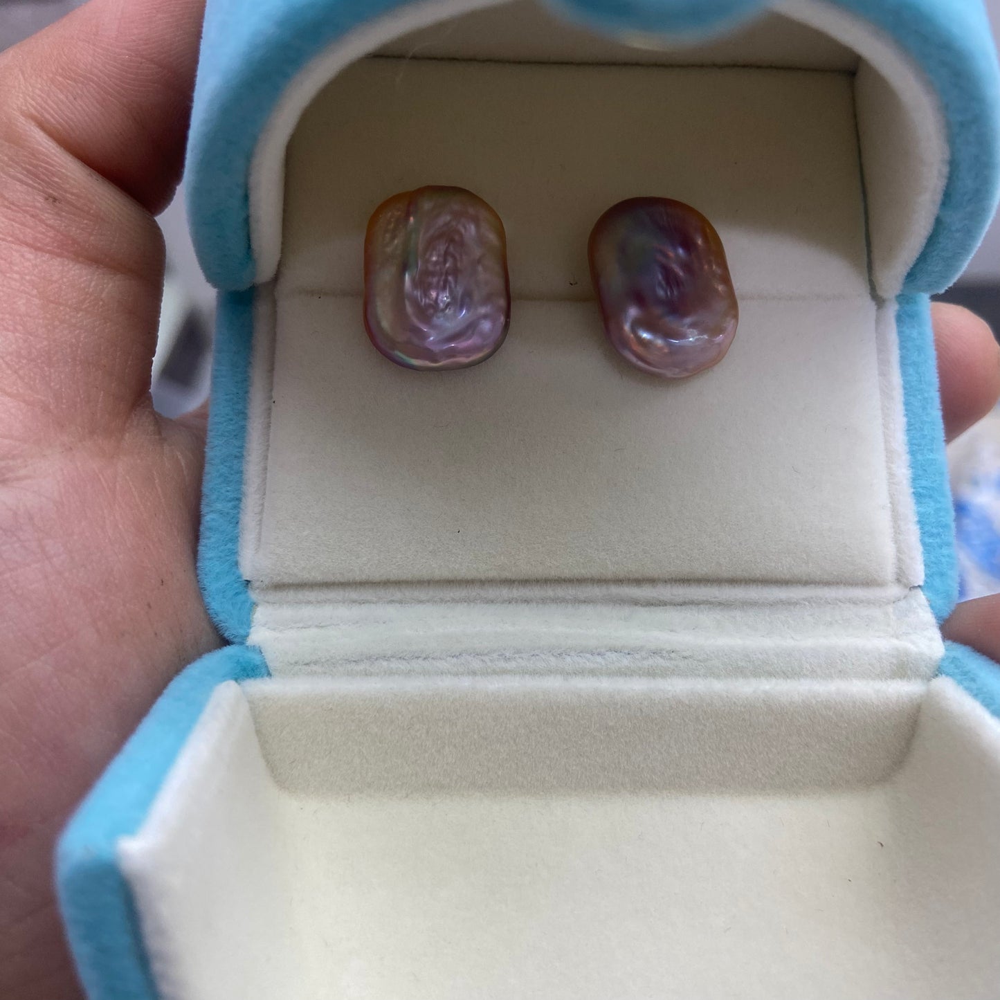 E47 S925 rectangle earring stud USD20