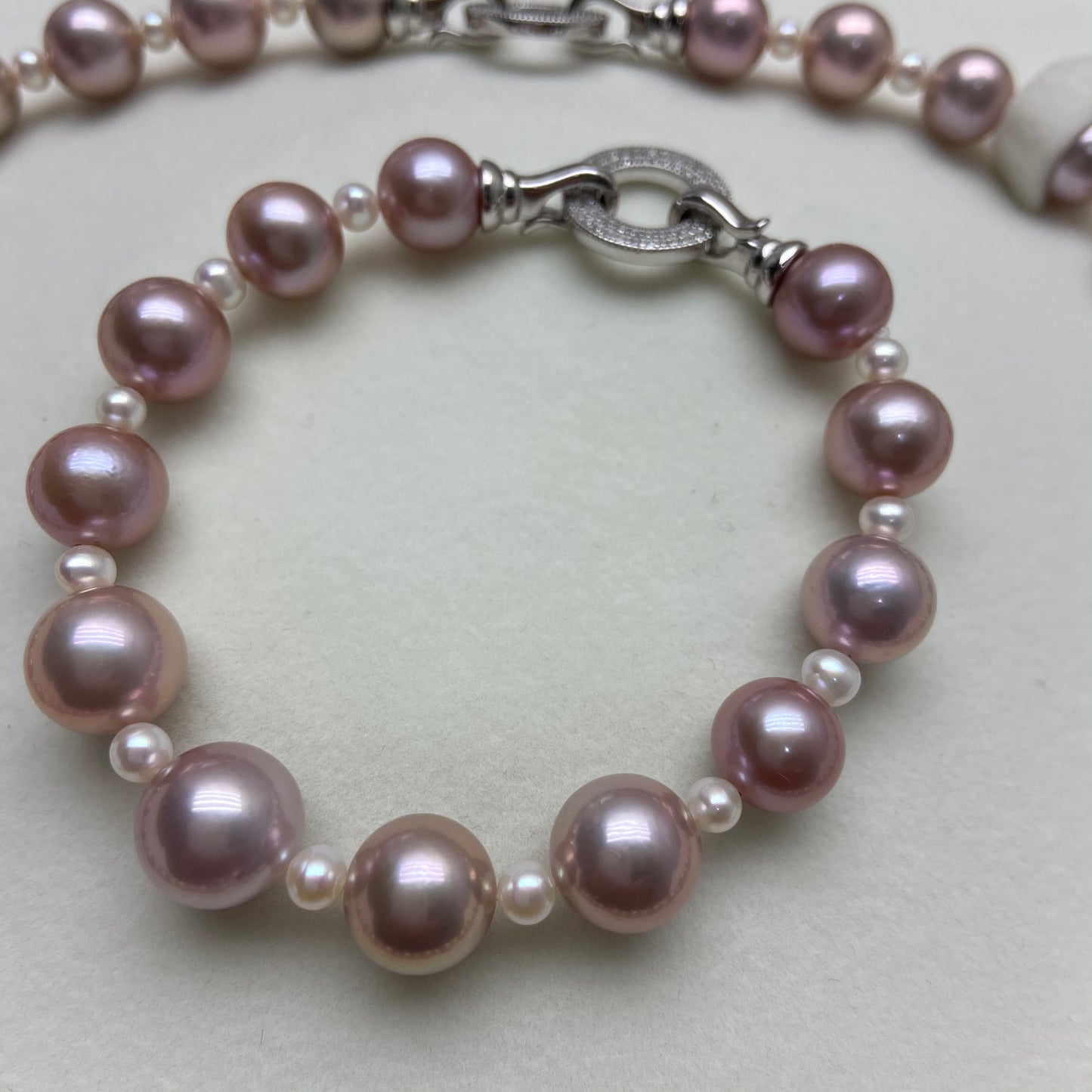 (J071) 42pieces of Edison jewel set S925 sterling silver necklace and bracelet