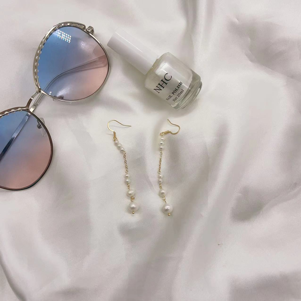 (E039)Tassel stud earrings A1-9