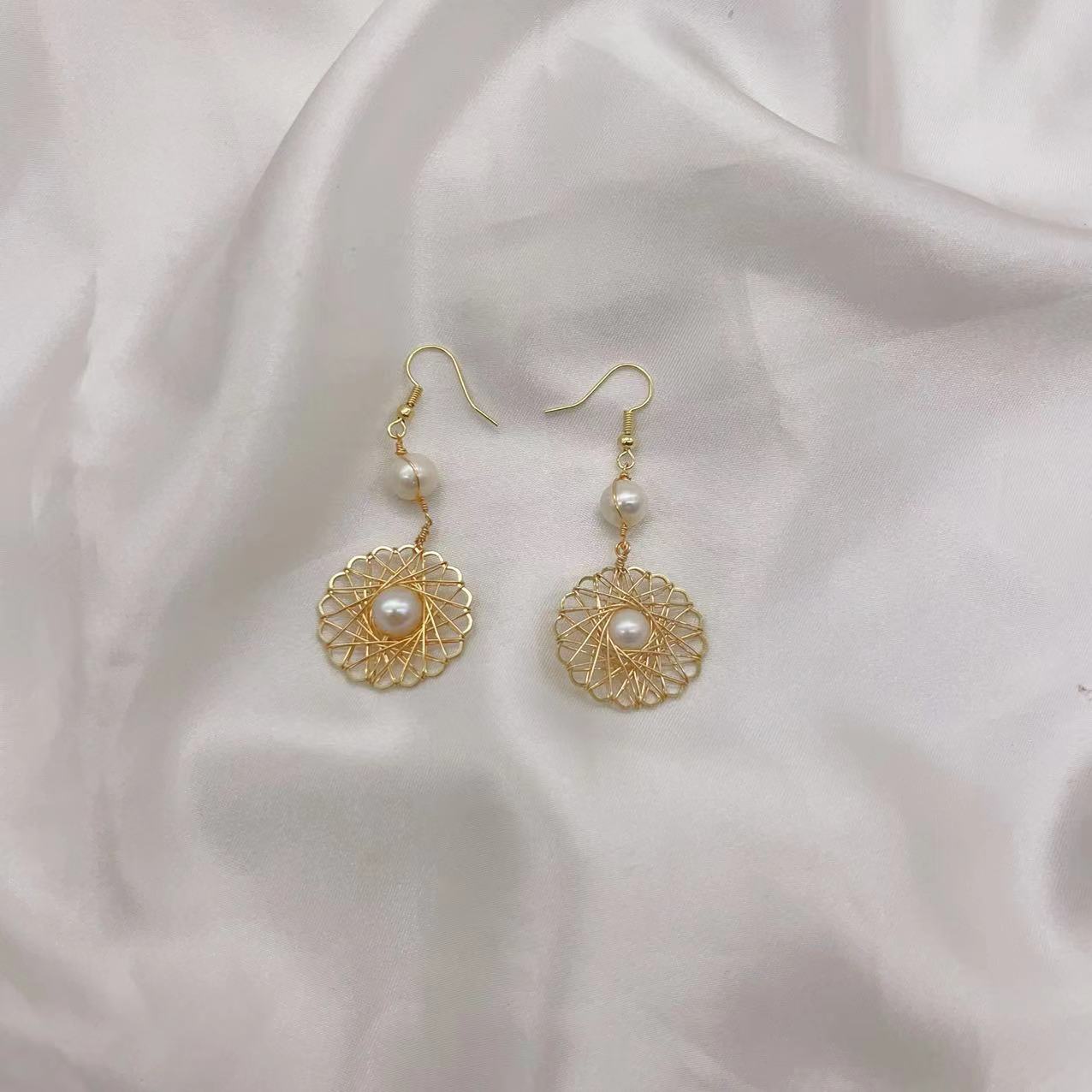 (E039)Tassel stud earrings A1-9