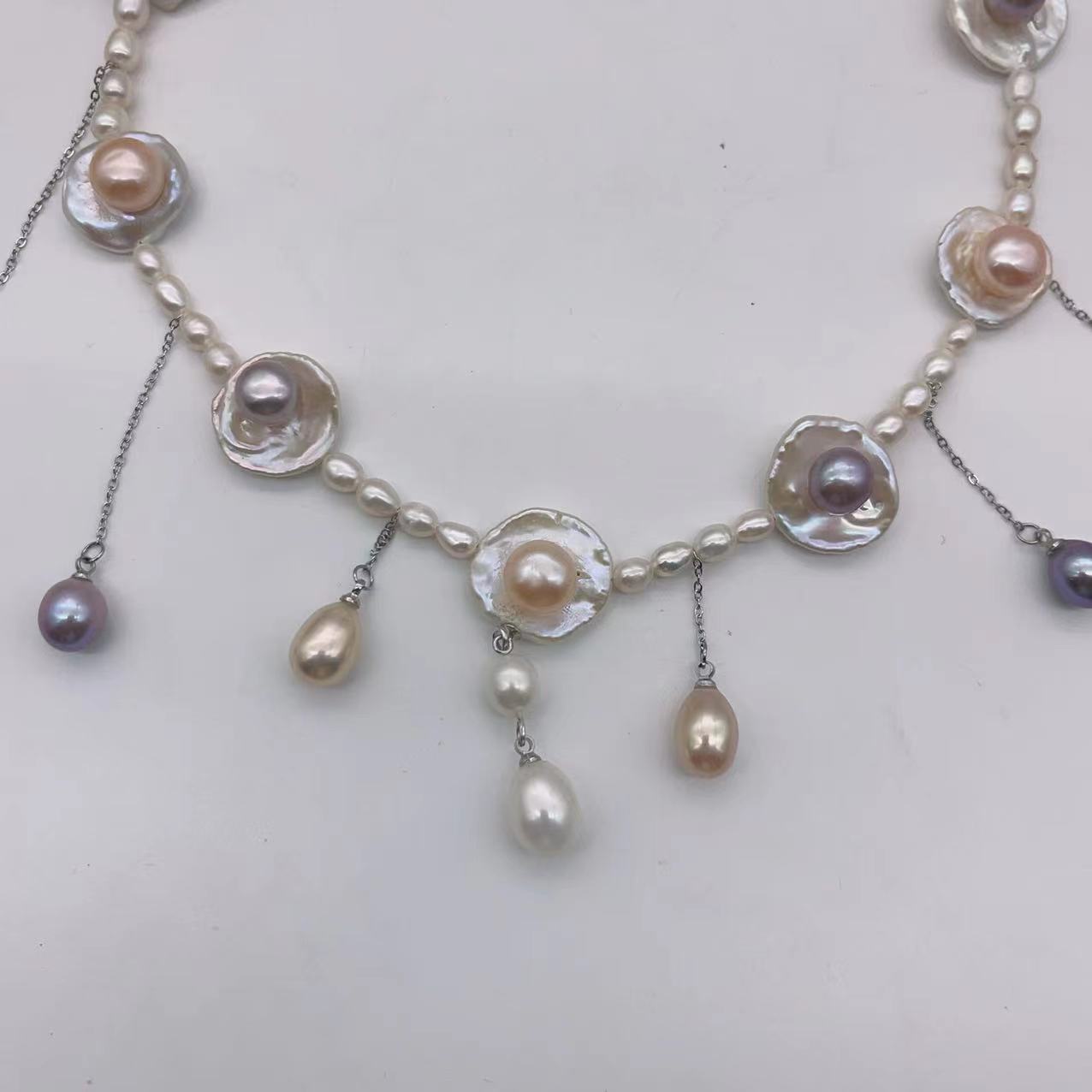 (N110)Secret Garden pearl necklace