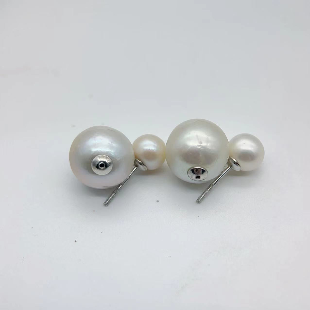 E74 big edison and akoya earrings