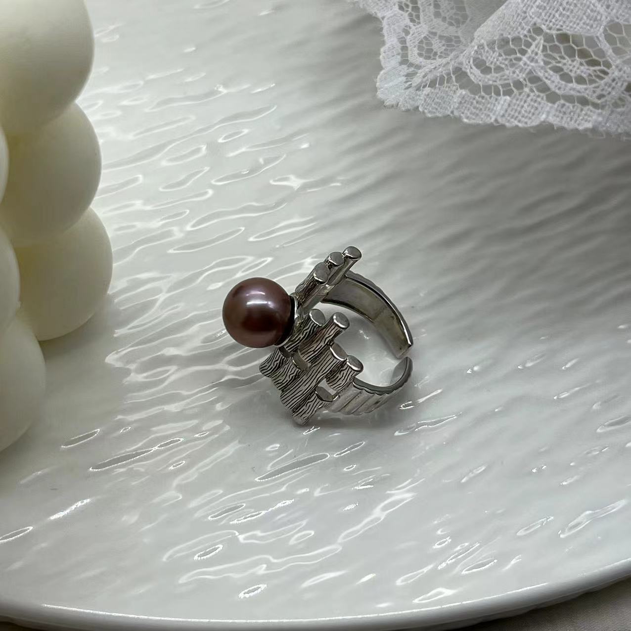 nature talks S925 Silver Edison Ring