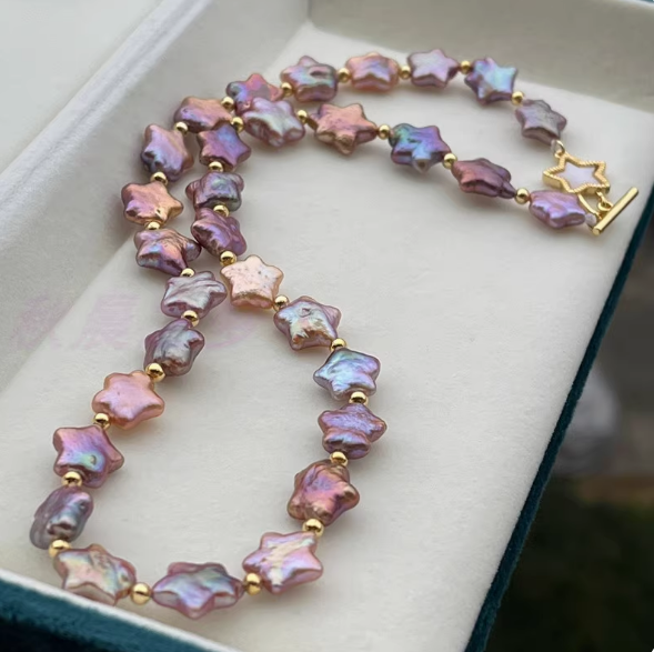 (J070) Full pearl star jewelry set/Pearl gift set