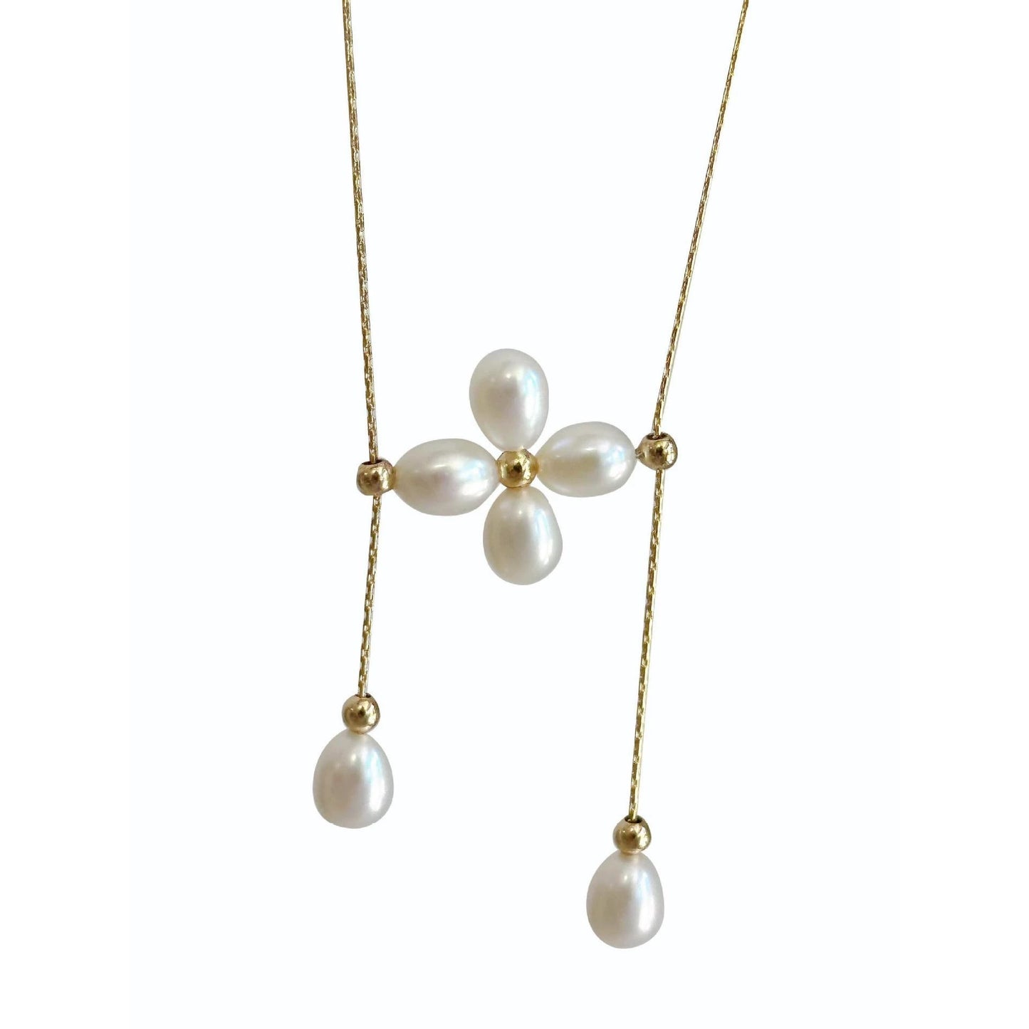 Pearl necklace pendant/Adjustable Pearl Necklace