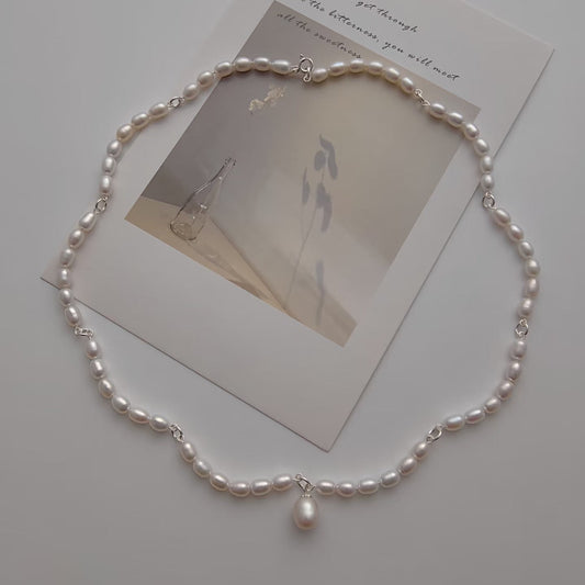 (N108)Pearl necklace/Handmade Pearl Necklace/Real Pearl Necklace