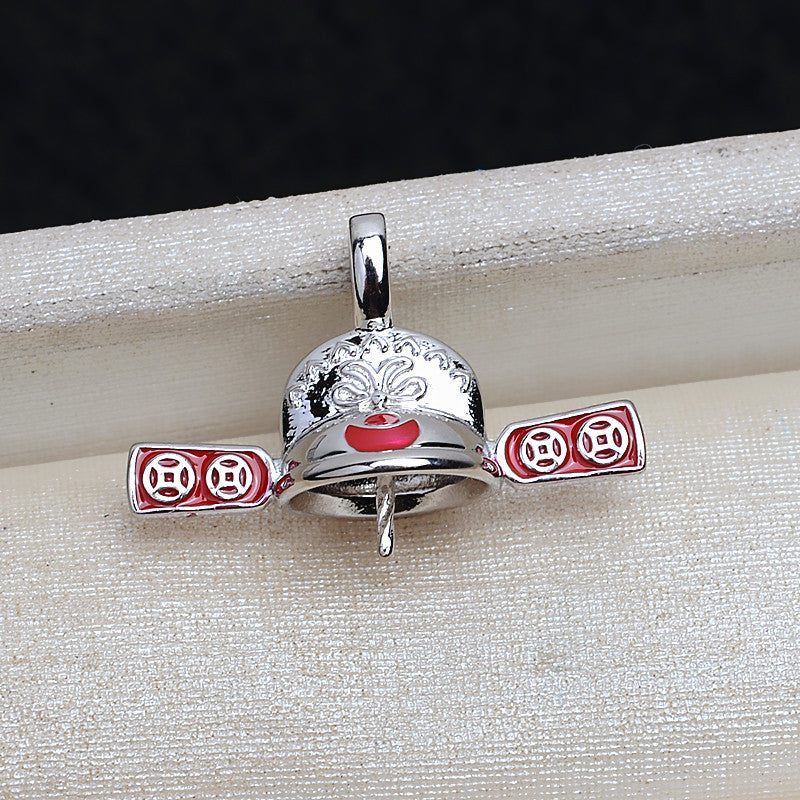 S925 sterling silver pendant baroque setting (B33)