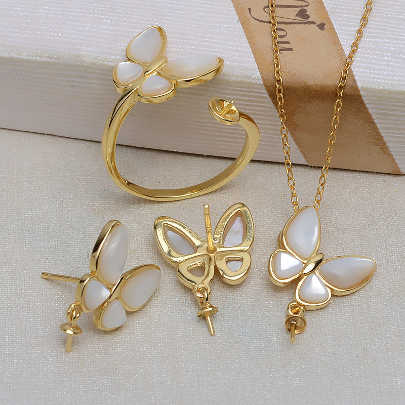 (S040)  S925 sterling silver set setting