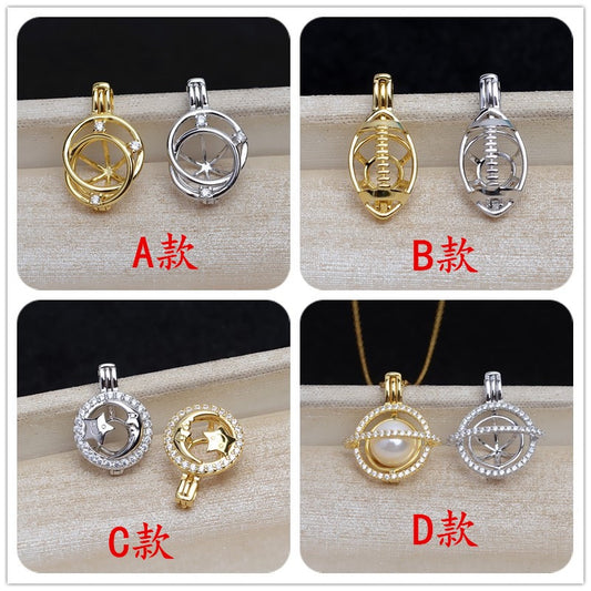 S925 sterling silver cage(C3)