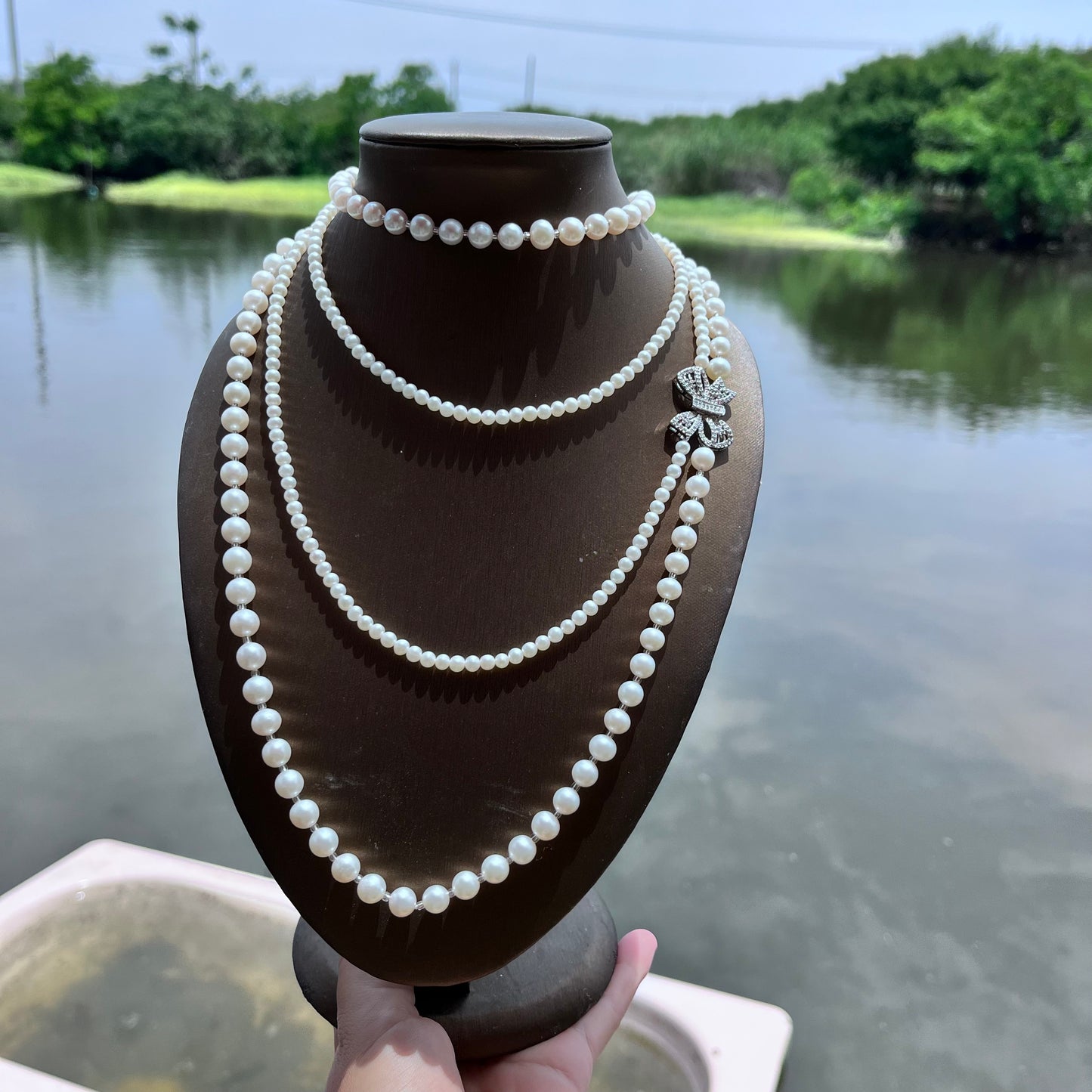 (N046)Full pearl necklace