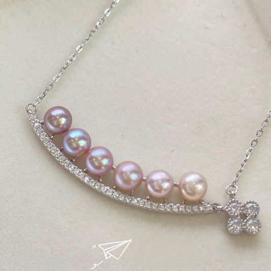 (P003) S925  Smile chain pendant