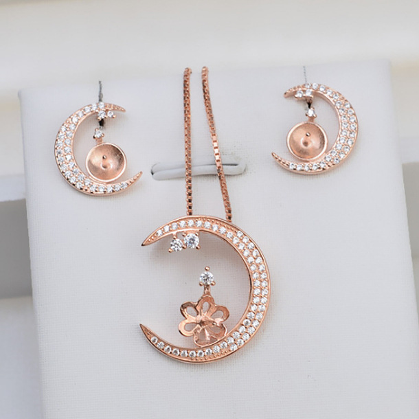 (S031)  S925 sterling silver set setting