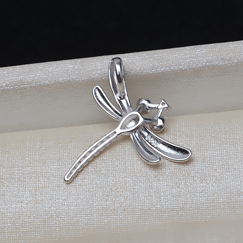 S925 sterling silver Dragonfly pendant setting(P29)