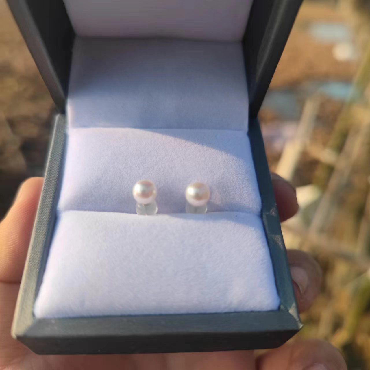 E52 G18K Sea Water AK Earring